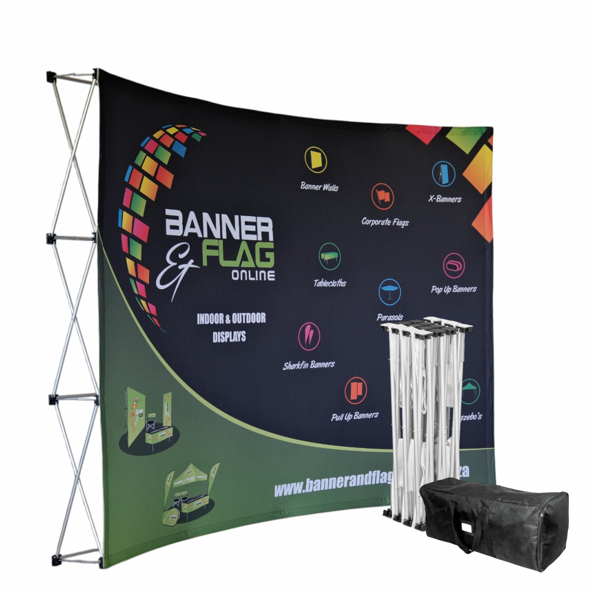 Curved Banner Wall